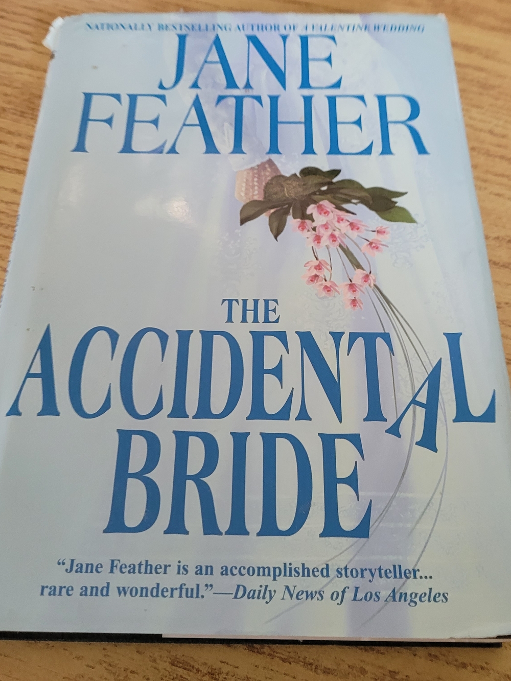'The Accidental Bride' Light Blue Hardcover Book By Jane Feather